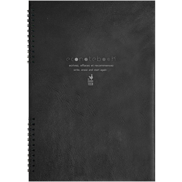 EcoNotebook NA4 wiederverwendbares Notizbuch mit PU-Ledercover