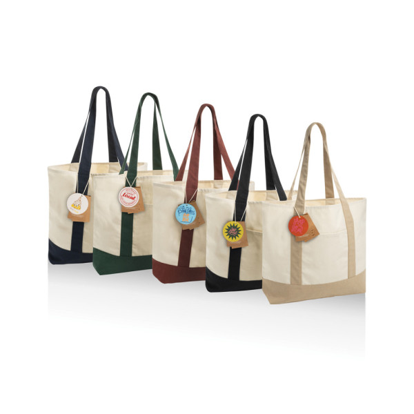 SHOP LOCAL AWARE™ Tasche aus recycelter Baumwolle, 350g/m²