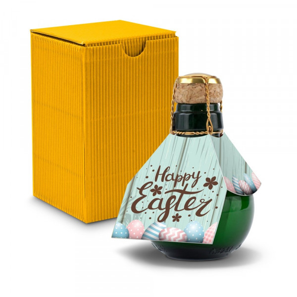 Kleinste Sektflasche der Welt! Happy Easter — Inklusive Geschenkkarton, 125 ml